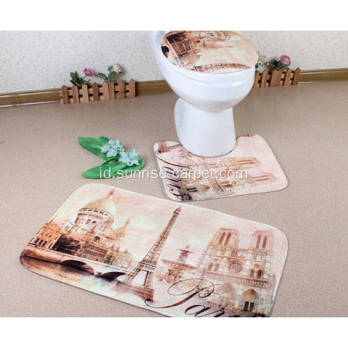 Heat Transfer Print Carpet untuk Bath Mat